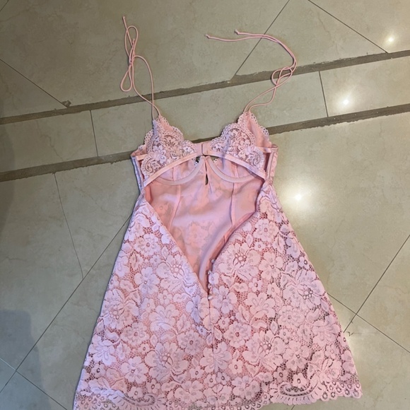 For Love And Lemons Creamsicle Lace Slip Dress - Picture 4 of 4